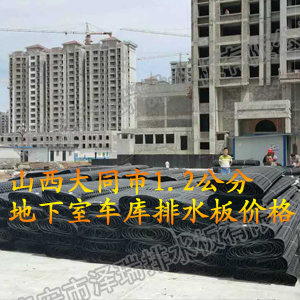 山西大同市1.2公分地下室車庫排水板價格
