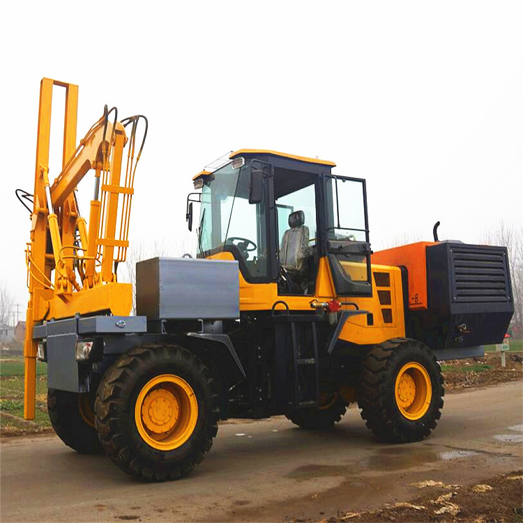 供應波形護欄打樁機_液壓高速公路護欄打樁機