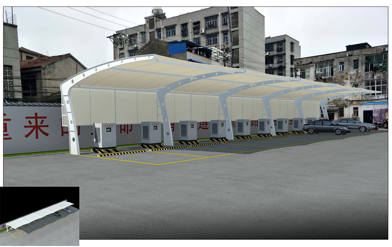 襄陽膜結(jié)構(gòu)停車棚公司，襄陽鼎美膜結(jié)構(gòu)廠家